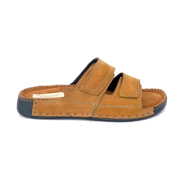 Brown_Suede_Leather_Open_Toe_Two_Strap_Sandals_For_Men