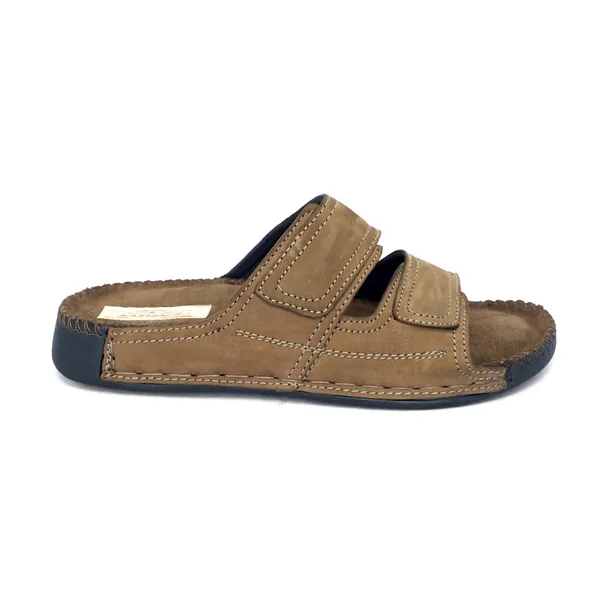 Brown_Suede_Leather_Dual_Strap_Slip_On_Sandals_For_Men