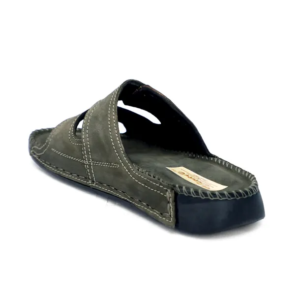Olive_Suede_Leather_Slip_On_Sandals_For_Men