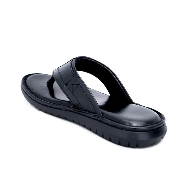Black_Softie_Leather_V_Strap_Orthopedic_Flip_Flop_For_Men