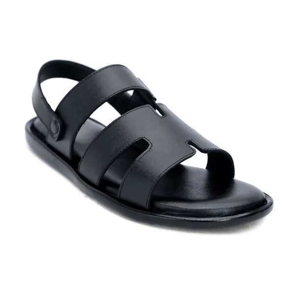 Black_Softie_Leather_Hook_Loop_Adjustable_Orthopedic_Sandals_For_Men