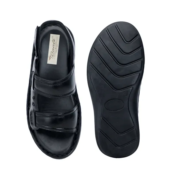 Black_Softie_Leather_Adjustable_Back_Strap_Orthopedic_Sandals_For_Men