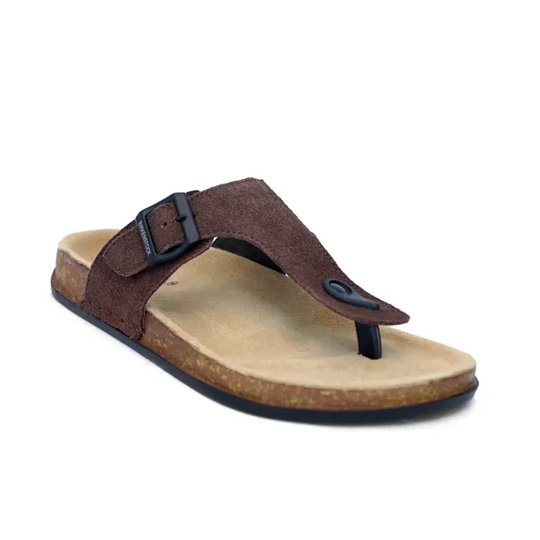 Brown_Suede_Leather_Cork_Footbed_Toe_Loop_Sandals_For_Men