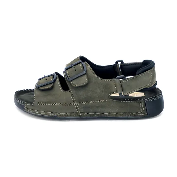 Olive_Suede_Leather_Buckle_Sandals_For_Men
