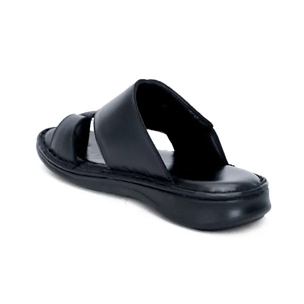 Black_Softie_Leather_Textured_Strap_Orthopedic_Sandals_For_Men