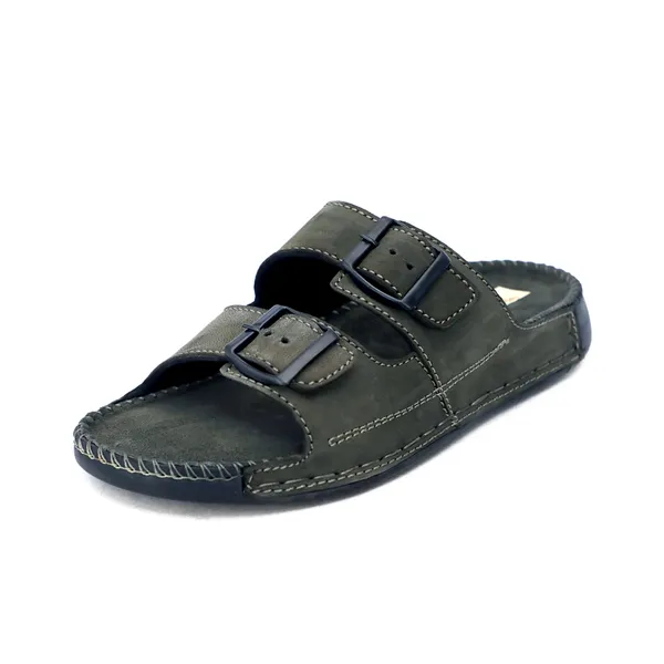 Grey_Suede_Leather_Double_Buckle_Slides_For_Men