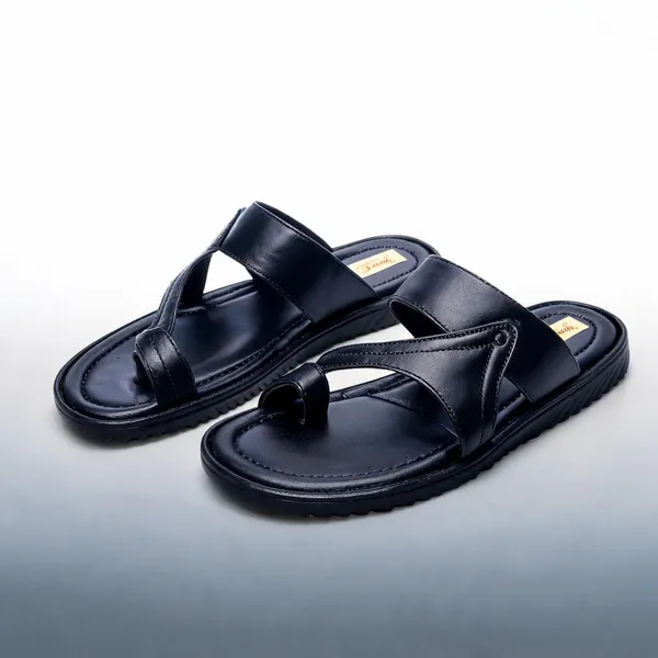 Black_Softie_Leather_Open_Toe_Strap_Sandals_For_Men