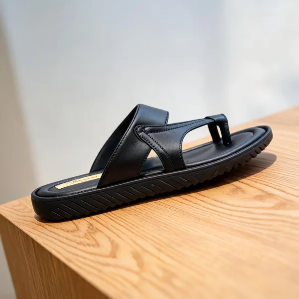 Black_Softie_Leather_Open_Toe_Strap_Sandals_For_Men
