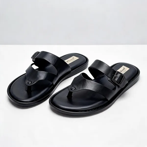 Black_Softie_Leather_Multi_Strap_Sandals_For_Men