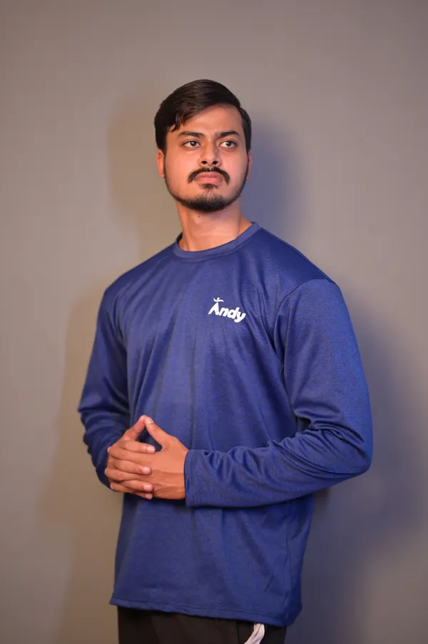 Blue_Long_Sleeve_Sports_T-Shirt_And_Shorts_Set_for_Men
