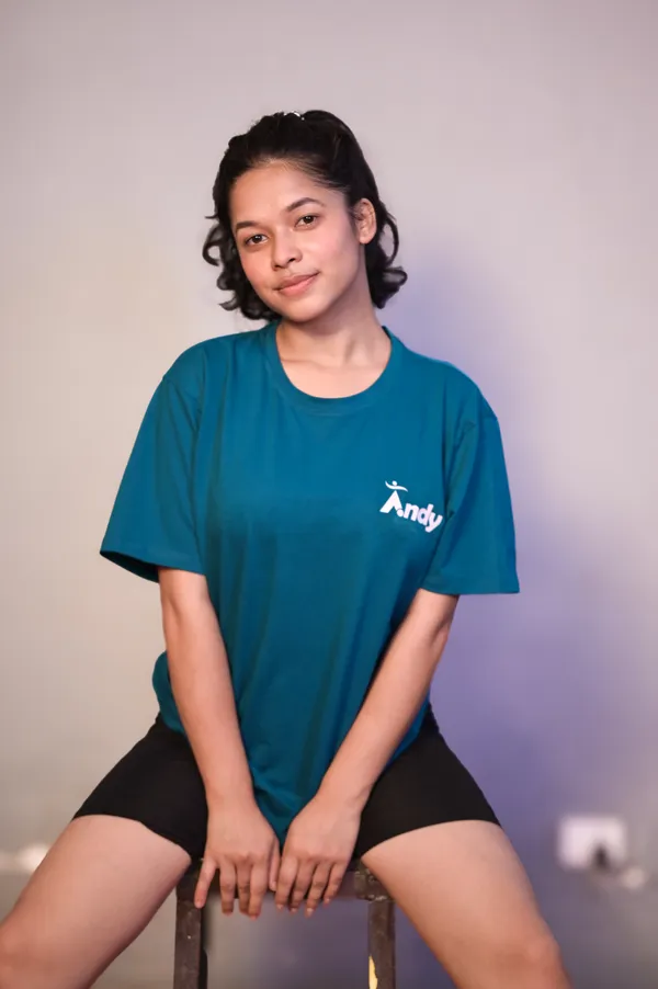 Teal_Loose_Fit_T-Shirt_for_Women