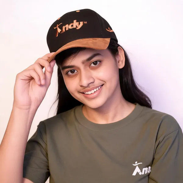 Black_Cotton_Suede_Baseball_Cap_For_Unisex