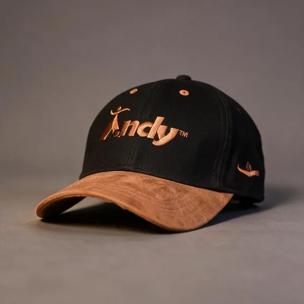 Black_Cotton_Suede_Baseball_Cap_For_Men