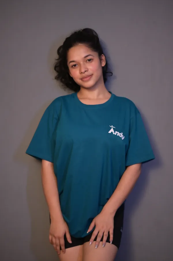 Teal_Loose_Fit_T-Shirt_for_Women