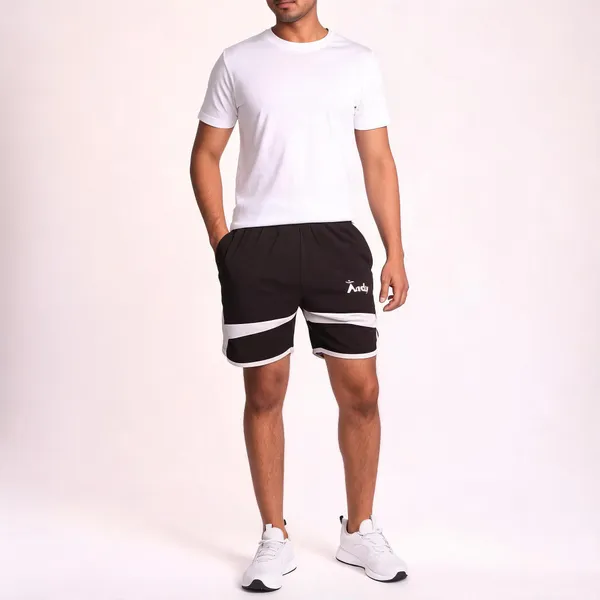 Black_Cotton_Lycra_Athletic_Shorts_For_Men