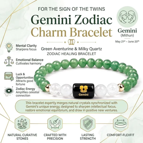 Fensio_Gemini_Zodiac_Crystal_Bracelet_With_Lab_Certificate