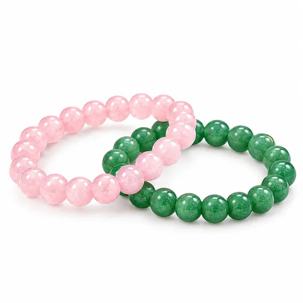 Rose_Quartz_And_Green_Aventurine_Crystal_Bead_Bracelet_Combo
