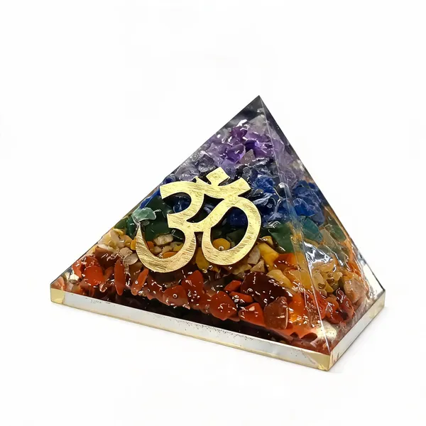Resin_Seven_Chakra_Orgonite_Om_Symbol_Gemstone_Pyramid
