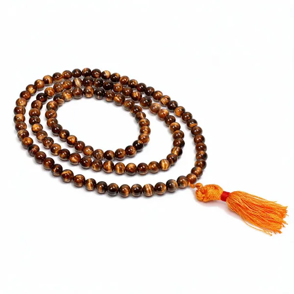 Brown_Tiger_Eye_108_Bead_Stone_Mala_Necklace_With_Orange_Tassel