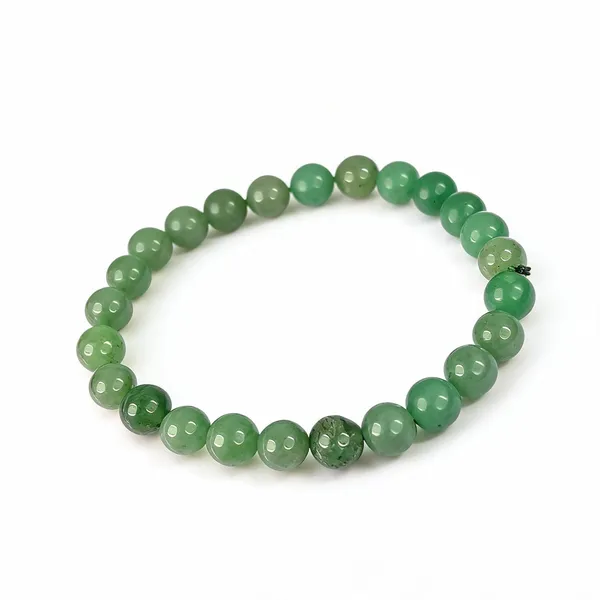 Green_Jade_Beaded_Stretch_Bracelet_For_Unisex