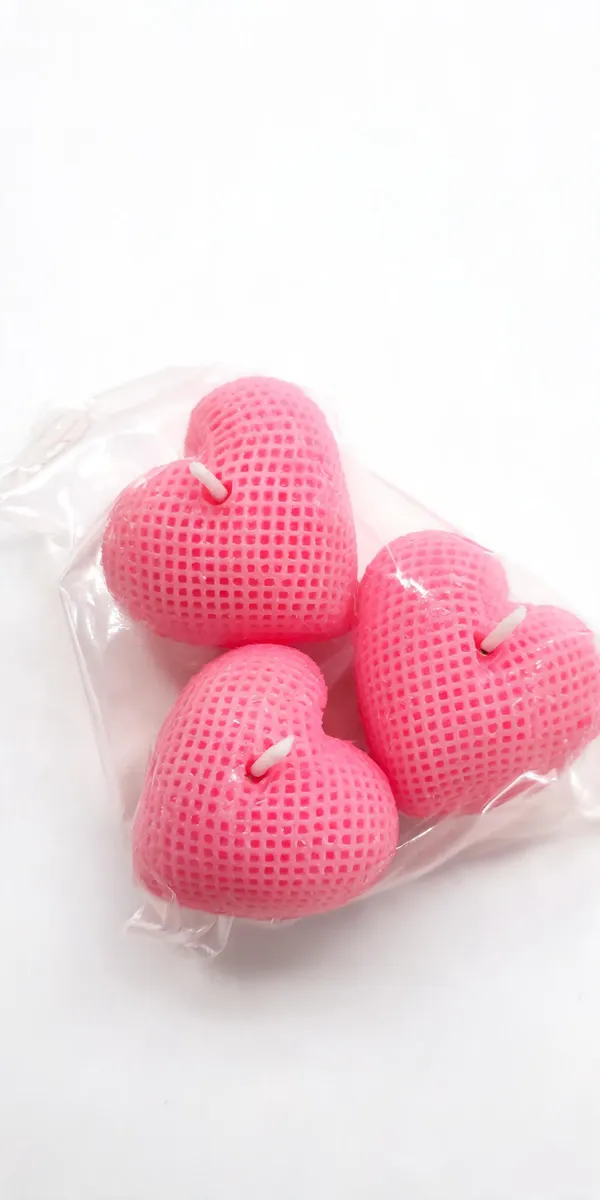 Pink_Wax_Heart_Shape_Rose_Lavender_Scented_Candle_-_Pack_of_3