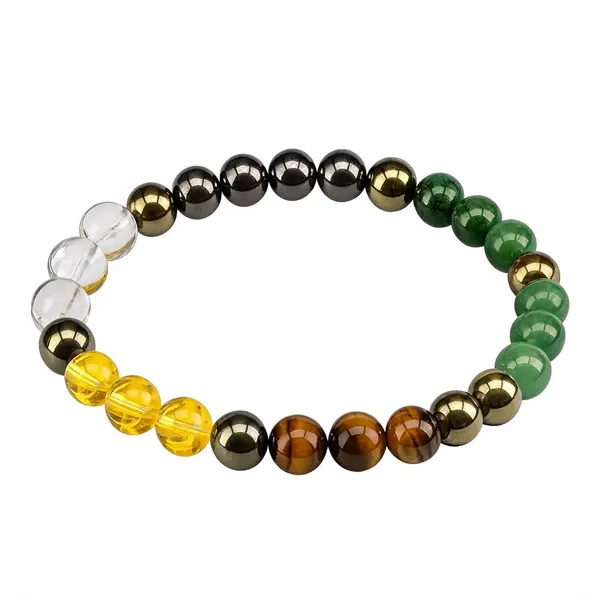 Multicolor_Gemstone_Dhanyog_Beaded_Bracelet_For_Unisex