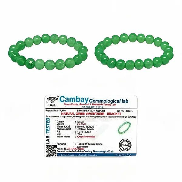 Green_Aventurine_Natural_Stone_Stretch_Bracelet_For_Unisex_-_Pack_of_2