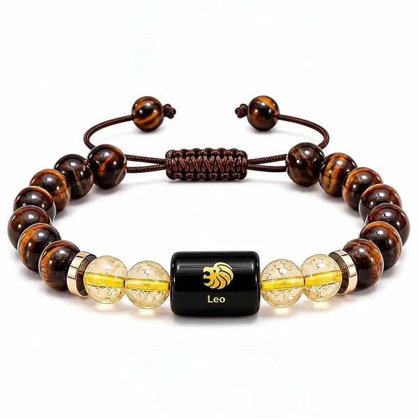 Brown_Tiger_Eye_Citrine_Leo_Zodiac_Crystal_Bracelet_For_Unisex