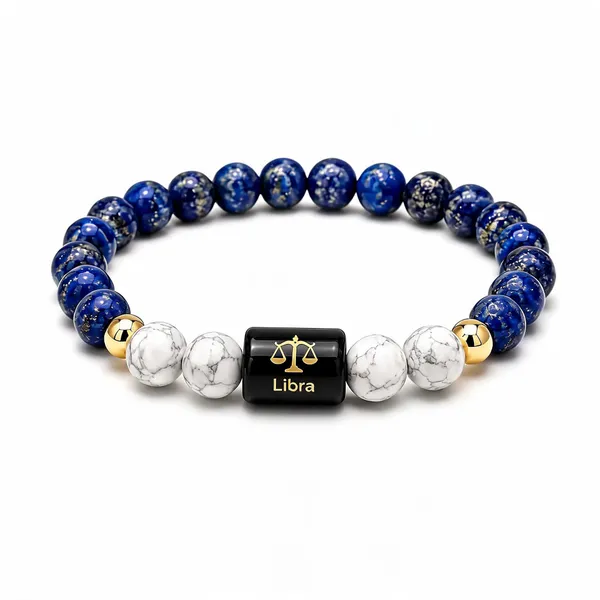 Blue_Lapis_Lazuli_Howlite_Libra_Zodiac_Crystal_Bracelet_For_Unisex