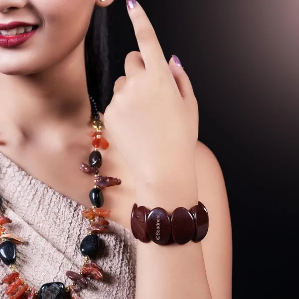 Product_Summary_Beadnest_Chunky_Large_Bead_Bracelet_For_Women_Girls_Handcrafted_Elasticated_Bracelet_Made_Of_Large_Oval_Beads_Smooth_Lightweight_Boho_Chic_Accessory_For_Beach_Wear