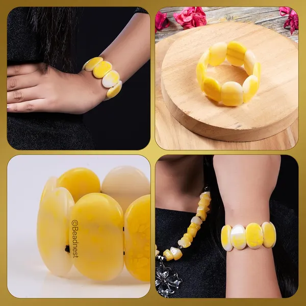Product_Summary_Beadnest_Chunky_Large_Bead_Bracelet_For_Women_Girls_Handcrafted_Elasticated_Bracelet_Made_Of_Large_Oval_Beads_Smooth_Lightweight_Boho_Chic_Accessory_For_Beach_Wear