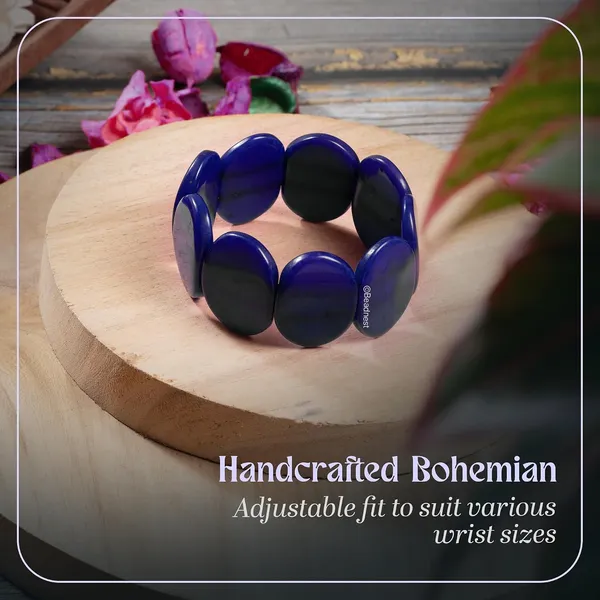 Product_Summary_Beadnest_Chunky_Large_Bead_Bracelet_For_Women_Girls_Handcrafted_Elasticated_Bracelet_Made_Of_Large_Oval_Beads_Smooth_Lightweight_Boho_Chic_Accessory_For_Beach_Wear