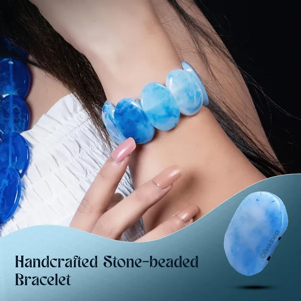 Product_Summary_Beadnest_Chunky_Large_Bead_Bracelet_For_Women_Girls_Handcrafted_Elasticated_Bracelet_Made_Of_Large_Oval_Beads_Smooth_Lightweight_Boho_Chic_Accessory_For_Beach_Wear