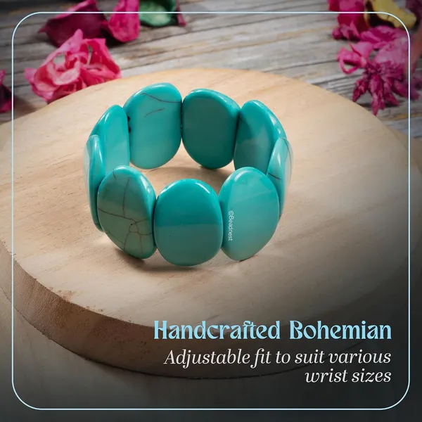 Product_Summary_Beadnest_Chunky_Large_Bead_Bracelet_For_Women_Girls_Handcrafted_Elasticated_Bracelet_Made_Of_Large_Oval_Beads_Smooth_Lightweight_Boho_Chic_Accessory_For_Beach_Wear