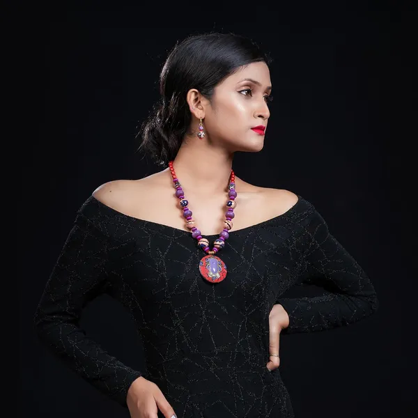 Product_Summary_Beadnest_Tibetan_Pendant_Necklace_Jewellery_Set_For_Women_Girls_Traditional_Afghani_Necklace_With_Tribal_Boho_Style_Earrings_In_Multicolor_Beads_Hook_Lock_Wedding_Retro_Vintage_Fashion_Wear