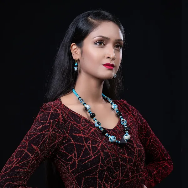Beaded_Necklace_Earrings_Set_For_Women_Girls_Handmade_Ethnic_Jewellery_Artistic_Design_Hook_Clasp_Lightweight_Fashion_Statement_Vintage_Choker_Clubwear_Wedding_Gift_Set
