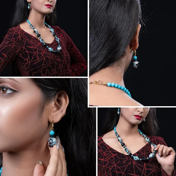 Beaded_Necklace_Earrings_Set_For_Women_Girls_Handmade_Ethnic_Jewellery_Artistic_Design_Hook_Clasp_Lightweight_Fashion_Statement_Vintage_Choker_Clubwear_Wedding_Gift_Set