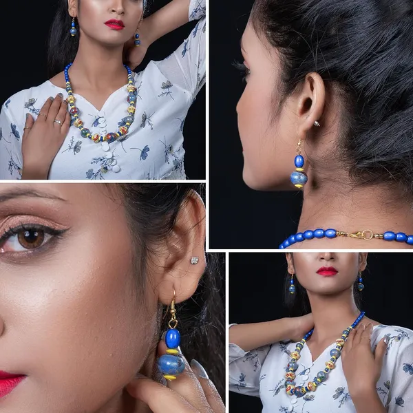 Beaded_Necklace_Earrings_Set_For_Women_Girls_Handmade_Ethnic_Jewellery_Artistic_Design_Hook_Clasp_Lightweight_Fashion_Statement_Vintage_Choker_Clubwear_Wedding_Gift_Set