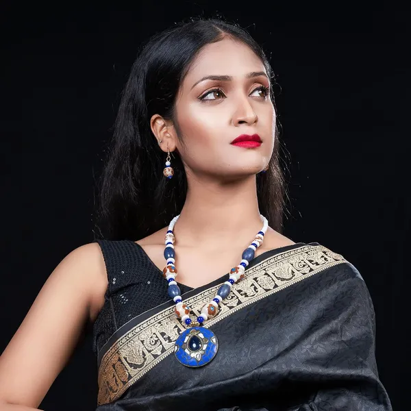 Product_Summary_Beadnest_Tibetan_Pendant_Necklace_Jewellery_Set_For_Women_Girls_Traditional_Afghani_Necklace_With_Tribal_Boho_Style_Earrings_In_Multicolor_Beads_Hook_Lock_Wedding_Retro_Vintage_Fashion_Wear