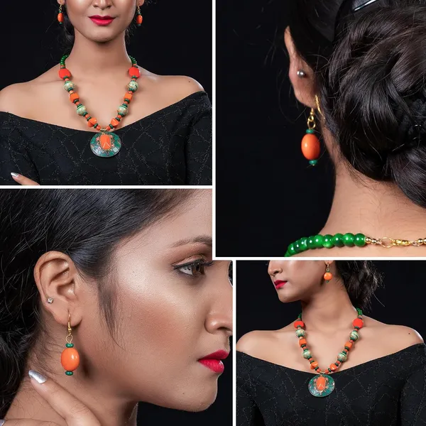 Product_Summary_Beadnest_Tibetan_Pendant_Necklace_Jewellery_Set_For_Women_Girls_Traditional_Afghani_Necklace_With_Tribal_Boho_Style_Earrings_In_Multicolor_Beads_Hook_Lock_Wedding_Retro_Vintage_Fashion_Wear