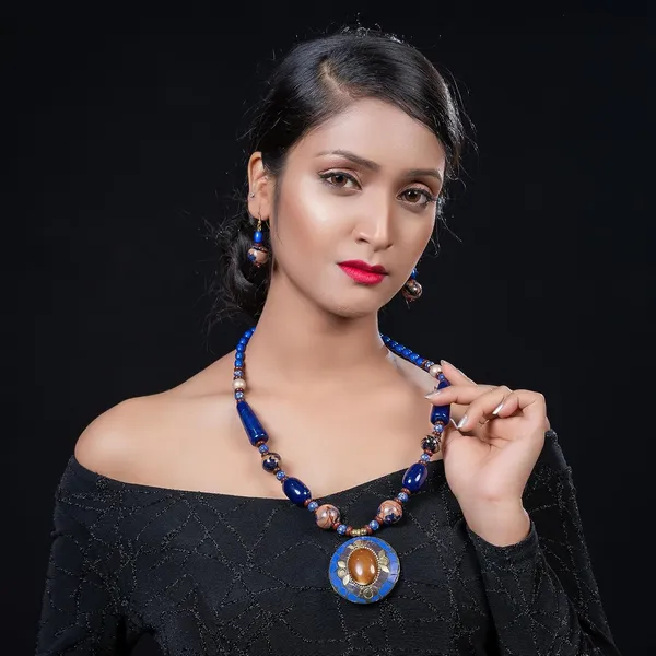 Product_Summary_Beadnest_Tibetan_Pendant_Necklace_Jewellery_Set_For_Women_Girls_Traditional_Afghani_Necklace_With_Tribal_Boho_Style_Earrings_In_Multicolor_Beads_Hook_Lock_Wedding_Retro_Vintage_Fashion_Wear