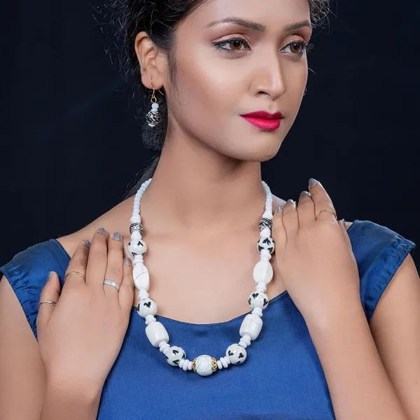 Beaded_Necklace_Earrings_Set_For_Women_Girls_Handmade_Ethnic_Jewellery_Artistic_Design_Hook_Clasp_Lightweight_Fashion_Statement_Vintage_Choker_Clubwear_Wedding_Gift_Set