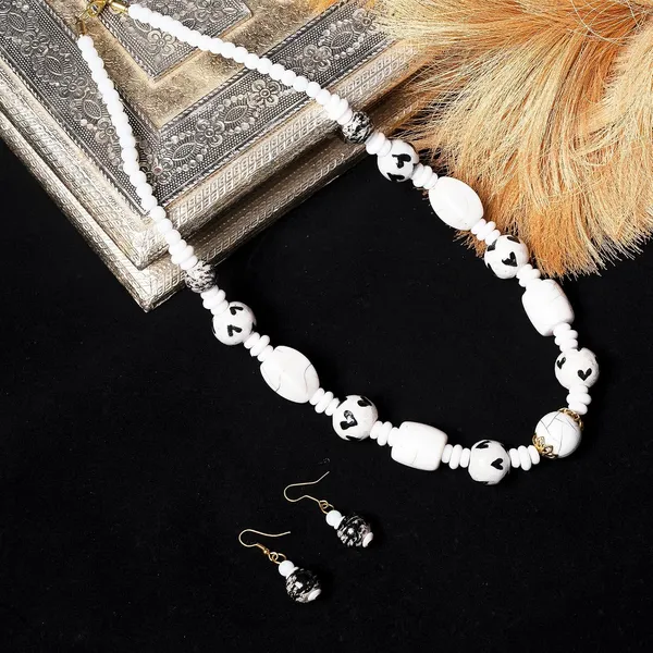 Beaded_Necklace_Earrings_Set_For_Women_Girls_Handmade_Ethnic_Jewellery_Artistic_Design_Hook_Clasp_Lightweight_Fashion_Statement_Vintage_Choker_Clubwear_Wedding_Gift_Set