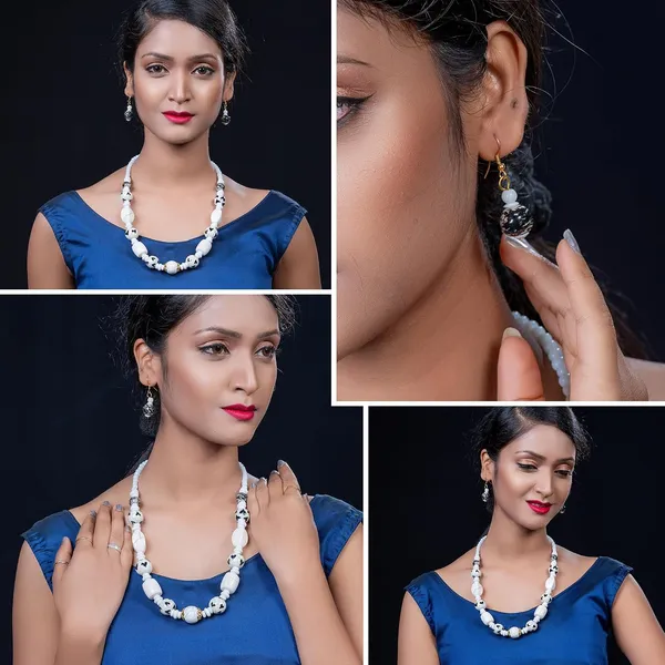 Beaded_Necklace_Earrings_Set_For_Women_Girls_Handmade_Ethnic_Jewellery_Artistic_Design_Hook_Clasp_Lightweight_Fashion_Statement_Vintage_Choker_Clubwear_Wedding_Gift_Set