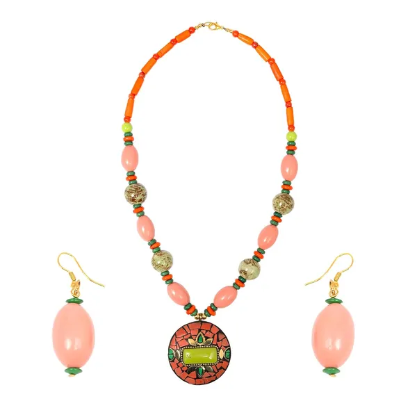 Product_Summary_Beadnest_Tibetan_Pendant_Necklace_Jewellery_Set_For_Women_Girls_Traditional_Afghani_Necklace_With_Tribal_Boho_Style_Earrings_In_Multicolor_Beads_Hook_Lock_Wedding_Retro_Vintage_Fashion_Wear