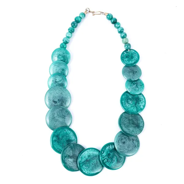 Multicolor_Beaded_Statement_Necklace_For_Women_And_Girls_Oval_Shaped_Large_Round_Bead_Vintage_Jewellery_Retro_Boho_Trendy_Fashion_Wedding_Celebratory_Beach_Wear_For_Ladies_Gifting