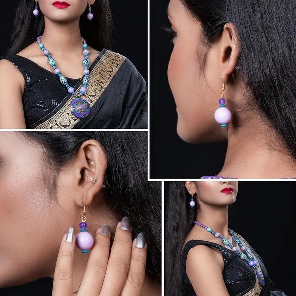 Product_Summary_Beadnest_Tibetan_Pendant_Necklace_Jewellery_Set_For_Women_Girls_Traditional_Afghani_Necklace_With_Tribal_Boho_Style_Earrings_In_Multicolor_Beads_Hook_Lock_Wedding_Retro_Vintage_Fashion_Wear