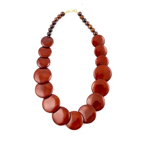 Multicolor_Beaded_Statement_Necklace_For_Women_And_Girls_Oval_Shaped_Large_Round_Bead_Vintage_Jewellery_Retro_Boho_Trendy_Fashion_Wedding_Celebratory_Beach_Wear_For_Ladies_Gifting