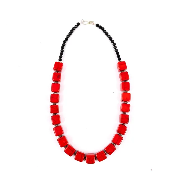 Bead_Necklace_For_Women_Girls_Lightweight_Statement_Ethnic_Jewellery_With_Geometric_Dice_Tumble_Shaped_Beads_Everyday_Wear_Fashion_Neckpiece_For_Styling_Gifting
