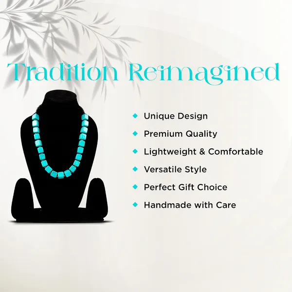 Bead_Necklace_For_Women_Girls_Lightweight_Statement_Ethnic_Jewellery_With_Geometric_Dice_Tumble_Shaped_Beads_Everyday_Wear_Fashion_Neckpiece_For_Styling_Gifting